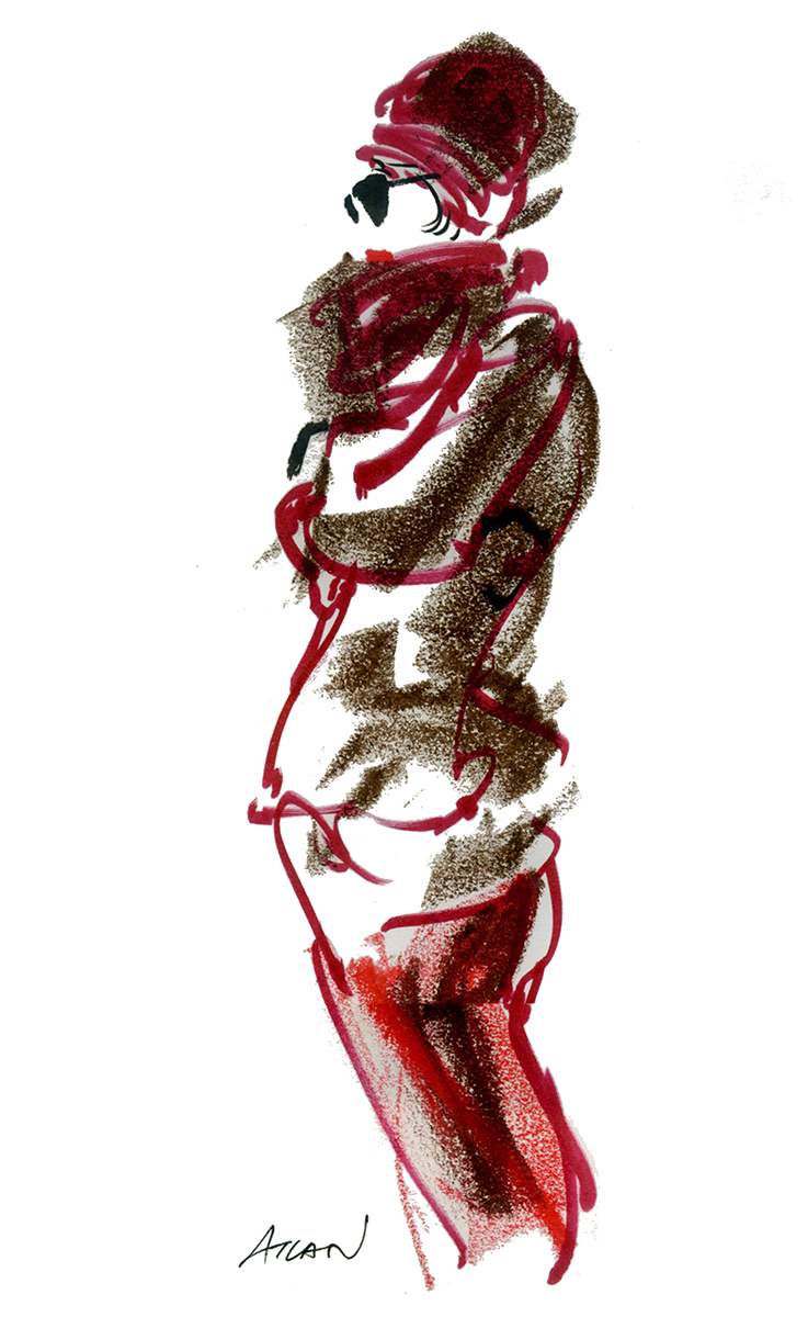 Femme en hiver 2